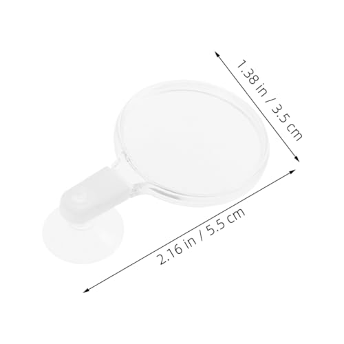 FOMIYES 4pcs Acrylic Fish Tank Glass with Cup for Observing Betta Fish Microlandscapes Plants and Spiders for Seniors and