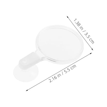 FOMIYES 4pcs Acrylic Fish Tank Glass with Cup for Observing Betta Fish Microlandscapes Plants and Spiders for Seniors and