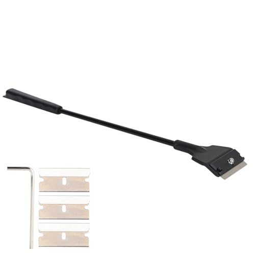 Scraper for Glass Aquariums Fish Cleaner Aquarium Scrapers Plastic Aquarium Plant Tools Long Aquascaping Tools Spatula Aquatic Plants Tool for Freshwater and Saltwater