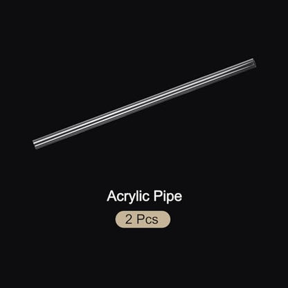20" Clear Plastic Rigid Pipe 16mm x 20mm(5/8" x 0.8") Acrylic Tube Round Polycarbonate Tubing, [for Plumbing, Hydraulics, Aquarium, DIY] - 2Pcs - size: 5/8" x 0.8"