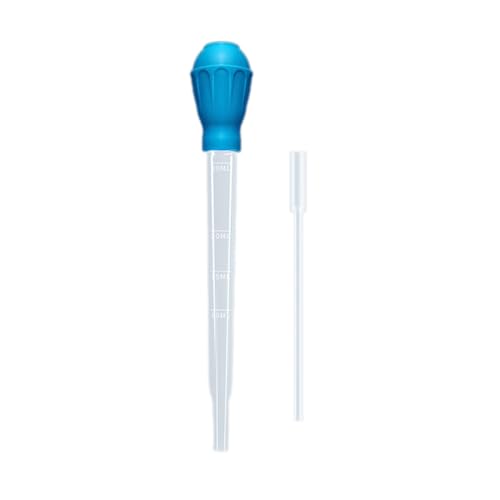Waste for Fish Tank Multifunction Dropper Pipette Water Transfer Long Acrylic Marine Fish Feeding Tool Waste Aquarium Dropper - color: Blue, size: A