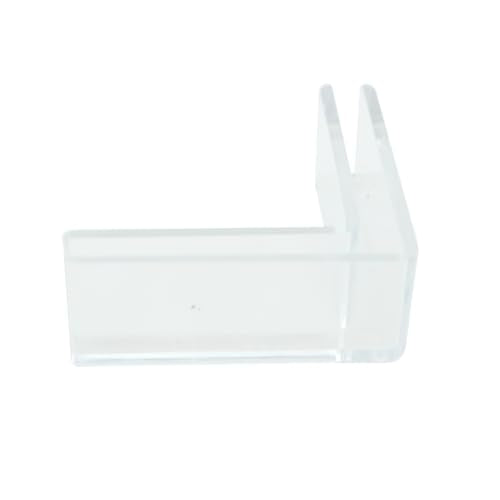 ZYAMY 16PCS Transparent L-Shaped Glass Clips Inner Diameter 4mm 90-Degree Glass Panel Connectors for Borderless Aquarium Display Cabinets Dining Table Screens Fish Tank Corner Protectors