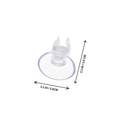 ULTECHNOVO 20pcs Oxygen Hose Cups for Fish Tank Transparent Aquarium Fixing Clips Efficient Water Hose Holder Compact Design Oxygen Supply