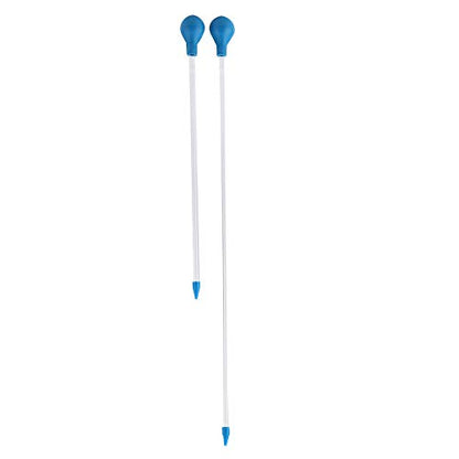 2Pcs Coral Feeder, 40cm 60cm Long Acrylic Fish Feeding Tool for Aquarium Coral Anemones Brine Shrimp, Arylic Tube Body Safety Use, 1 Year, 30 Days Money Back, Long