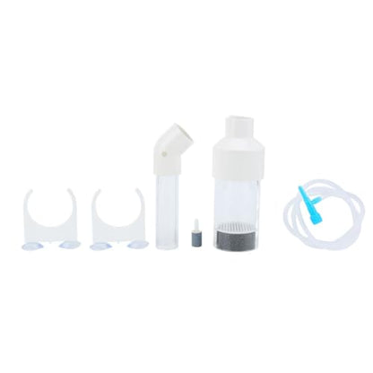 AQ50025 Acrylic Fish Hatchery Transparent Brooding Tube with Suction Cups Air Lifting Incubator for Cichlids Eggs