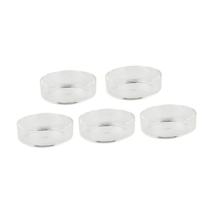 POPETPOP 5pcs Round Ornamental Shrimp Feeding Pot Fish Tank Shrimp Feeder Bowl Supplies