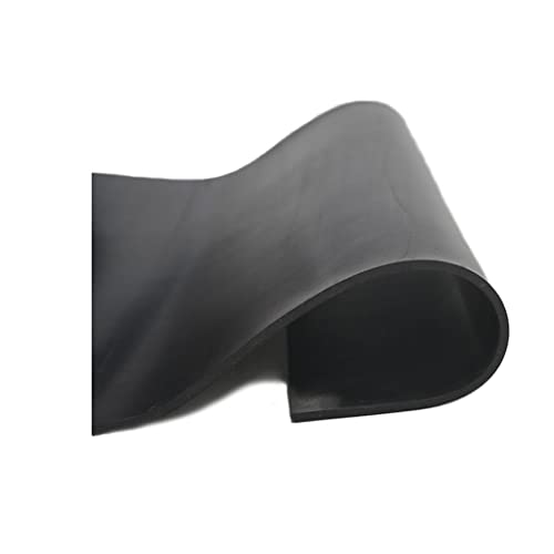 1pcs Black Rubber Sheet, 1/2/3/4/5mm Thick 500x500mm Chemical Resistance High Temperature Oil Rubber Plate Mat(500x500x5mm) - size: 500x500x5mm