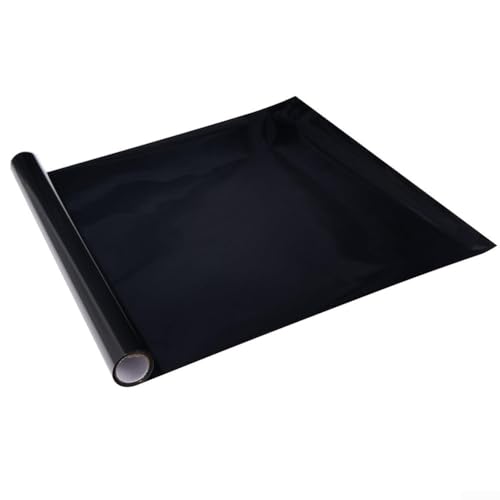 Aquarium Background Cling Black Fish Tank Backdrop PVC Wallpaper with Static Cling Application and Removal, Enhances Aquatic Aesthetics and Highlights Plants and Fish,(30 * 200cm)