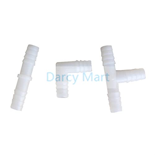 Plastic Aquarium Air Pump Line Tubing Joints Tee/Straight/Elbow Shaped Air Tubing Connectors Pipe Fitting - (Color: Straight Size: 10mm )