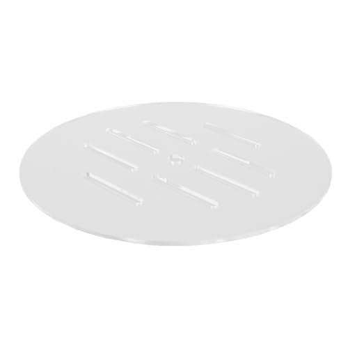 AYNEFY Fish Tank Anti Jump Lid Round Aquarium Cover 2Pcs 7.5 Inch Prevents Jumping Out Clear Acrylic Fish Tank Top Lid Aquarium Hoods for Turtles Shrimps Household Goods