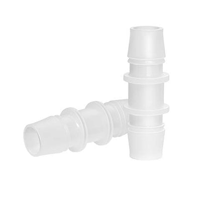 Plastic Hose Barb Fitting, 1/2" x 1/2" Barbed Splicer Mender Joint Adapter Union Fitting (Pack of 5) - size: 1/2 inch