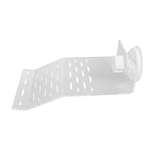 Transparent Turtle Basking Platform Small Climbing Slope for Turtles Reptiles Aquatic Pets Durable Plastic Aquarium Stand for Relaxed Resting Environment