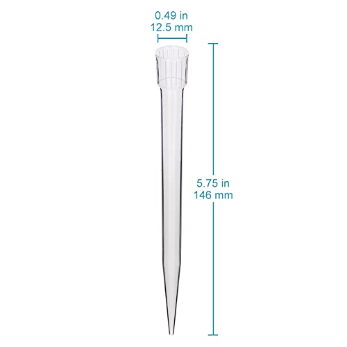 stonylab 5 ml Pipettes Tips, 20 pcs Universal Polypropylene Pipettes Tips Lab Clear Pipet Tips Liquid Transfer for Laboratory Chemistry