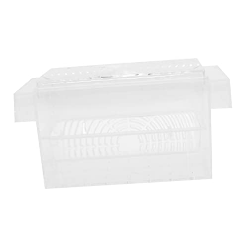 Happyyami 1Pc Fish Fry Isolation Box Durable Aquarium Breeding Box with Design Suction Cup for Easy Installation Fish Hatchery Incubator for Fry and Shrimp Fish Tanks