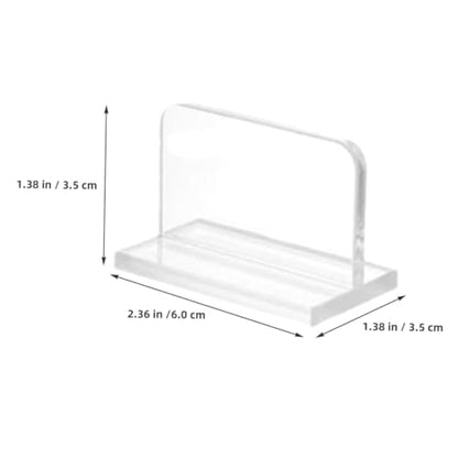 6pcs Self-Adhesive Fish Tank Lid Grip Handles Clear Acrylic Replacement Accessories for Easy Installation and Secure Grip Aquariums