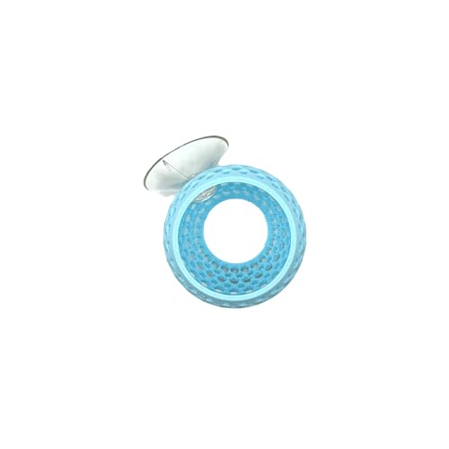 Betta Bulb Hide | Suction Cup Betta Fish Cave & Shrimp Hideout | Wall-Mounted Aquarium Cave for Betta Tanks, Nano Tanks & Planted Aquariums (Cotton Candy Blue)