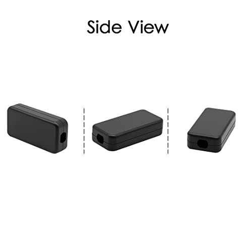5Pcs ABS Plastic Electrical Project Case Power Junction Box, Project Box Black 1.6 x 0.8 x 0.4 inch (40 x 20 x 11 mm) - size: 1.6" x 0.8" x 0.4"(5pc)