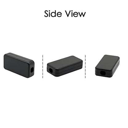 Project Box 10 Pieces ABS Plastic Electrical Project Case Small Junction Box for Electronics Black 1.6 x 0.8 x 0.4 inch (40 x 20 x 11 mm) - size: 1.6" x 0.8" x 0.4"(10pc)