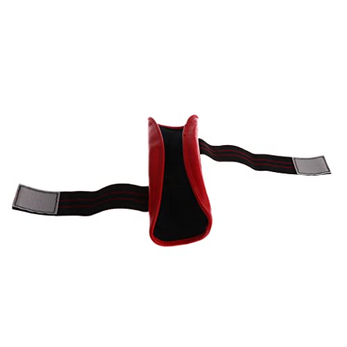 Shin Instep & Elbow Pads MMA Leg and Arm Guards Taekwondo Muay Thai Kick Boxing Protector Set Red M