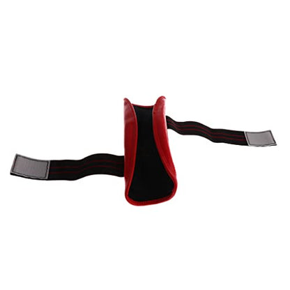 Shin Instep & Elbow Pads MMA Leg and Arm Guards Taekwondo Muay Thai Kick Boxing Protector Set Red M