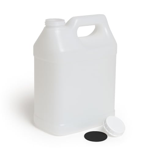 FastRack 2.5 Gallon Water Jug (Pack of 1) w/ 1 Black Rubber Cap Gripper | Reusable Plastic Jug with lid for Liquids | Heavy-Duty Water Container for Storage, Camping | BPA-Free Gallon Jugs with Lids - size: 1 Pack