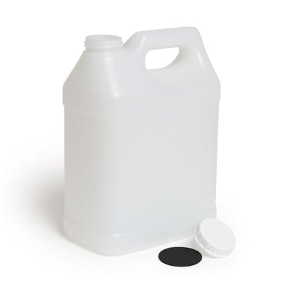 FastRack 2.5 Gallon Water Jug (Pack of 1) w/ 1 Black Rubber Cap Gripper | Reusable Plastic Jug with lid for Liquids | Heavy-Duty Water Container for Storage, Camping | BPA-Free Gallon Jugs with Lids - size: 1 Pack