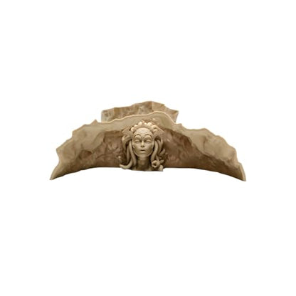 Medusa Fish Tanks Ornaments Unique Snake Themed Shrimp Hide Houses & Breeding Observation Medusa Fish Tanks - color: Sandy Yellow, size: Medium
