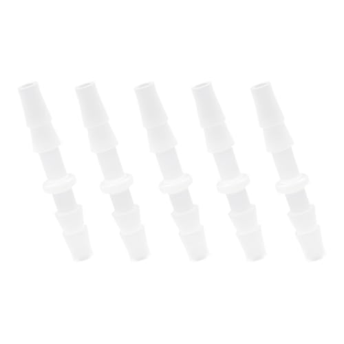 Plastic Hose Barb 3/16" Barbed Connectors Joint Splicer Mender Adapter for Aquarium Liquid Air (Pack of 5)