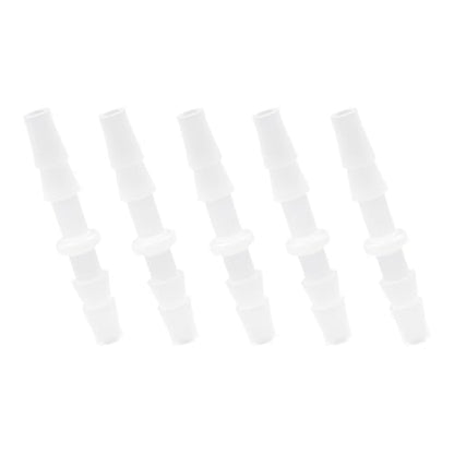 Plastic Hose Barb 3/16" Barbed Connectors Joint Splicer Mender Adapter for Aquarium Liquid Air (Pack of 5)