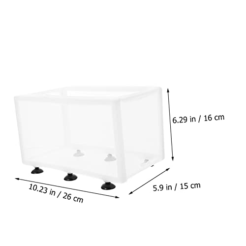 2pcs Boxes Fish Tank Isolation Box Fry Hatching Fish Tanks for Fish Tank Cleaner Incubator Clear Acclimation Brine Shrimp Hatchery Kit Betta Fish Tank Cloth