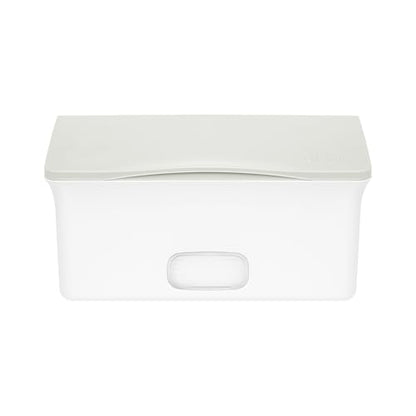 Ubbi Baby Wipes Dispenser with Weighted Plate and Secure Seal, Nursery and Baby Registry Essential to Keep Wipes Fresh, Oat - color: Oat Wipes Dispenser