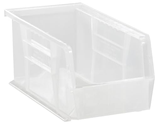HE HUDSON EXCHANGE 11" x 5.5" x 5" (12 Pack) Plastic Stackable Storage Bin, Clear - color: Clear, size: 12 Pack