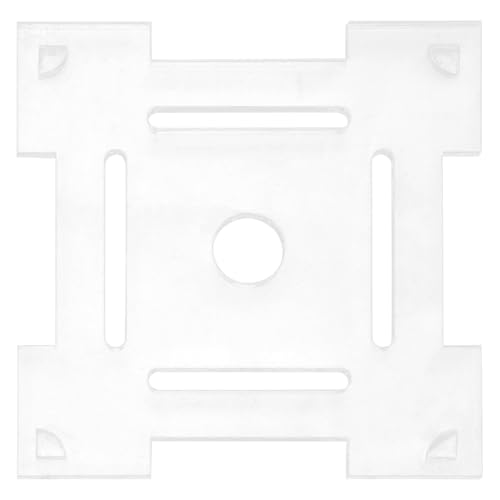 Clear Acrylic Fish Tank Lid with Feeding Holes, Multi-Slots and Corner Guards - Aquarium Anti-Jumping Top Cover for 4.7''X4.7'' Breeder Terrariums