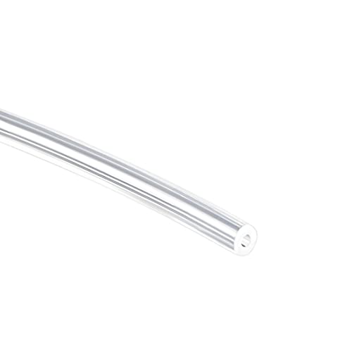 uxcell Silicone Tubing 3/32"(2mm) ID X 1/4"(6mm) OD 3.3ft(1m) Silicone Rubber Tube Air Hose Water Pipe for Pump Transfer Clear - size: 2mm x 6mm