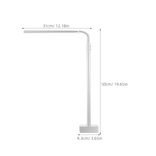 2pcs Aquarium Light Riser Stand, Heavy Duty Aluminium Alloy Bracket Holder for Fish Tank Landscape Lighting, Fits Aquariums with Glass Rim Under 20mm