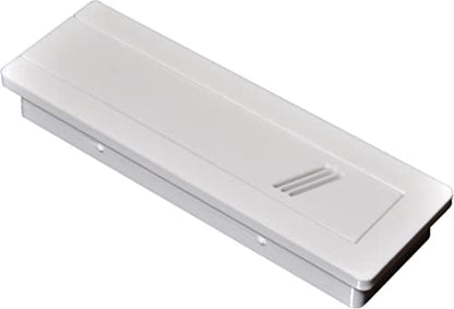 Aquameta Aquarium Feed Hole Cover for Fluval Flex 15 Gallon/57L - Secure Escape & Intrusion Prevention - Easy Slide Mechanism - PETG Material - White - color: White, size: Fluval Flex 15 Gallon (57 Litre)