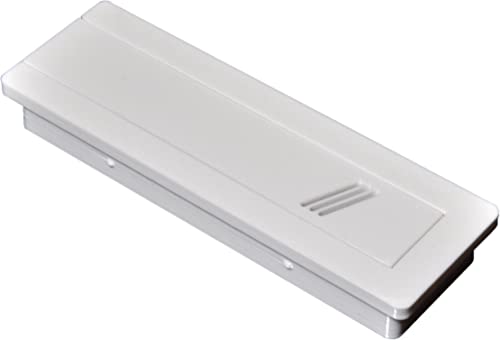 Aquameta Aquarium Feed Hole Cover for Fluval Flex 15 Gallon/57L - Secure Escape & Intrusion Prevention - Easy Slide Mechanism - PETG Material - White - color: White, size: Fluval Flex 15 Gallon (57 Litre)