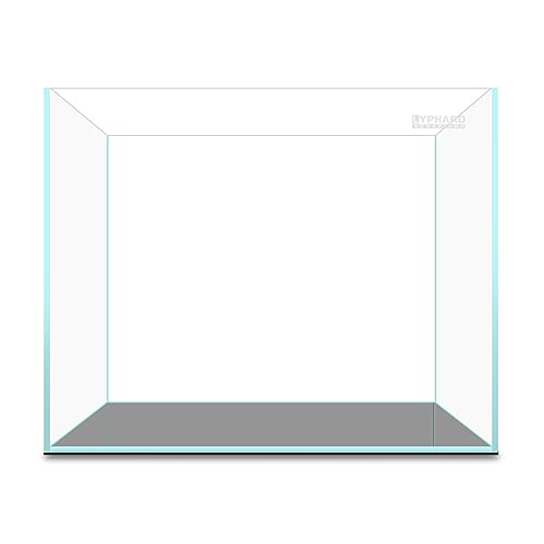 3.5 Gallon Rimless Aquarium, Ultra Clear Low Iron Nano Fish Tank for Betta Shrimp, L15×W5.5×H9.8 Glass Thickness 5mm with EVA Foam Leveling Mat - size: 3.5 Gallons