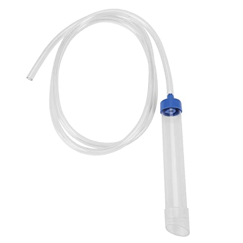 Aquarium Manual Water Changer, Gravel Cleaner Siphon Tube PVC Vacuum Pump Fish Tank Water Transfer Tool Small Size Fit for About 30L Aquarium