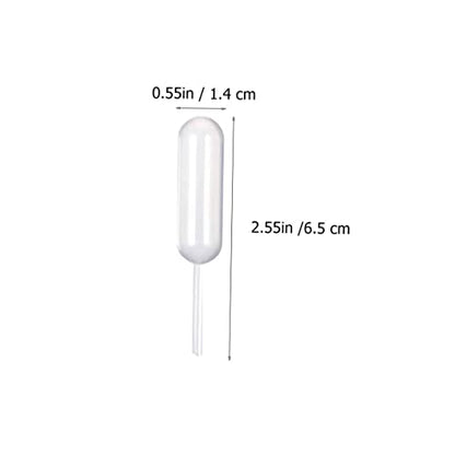 PRETYZOOM 200pcs Cupcake Pipettes for Transparent Dropper for Injecting Flavors into Desserts for Baking and Cooking Assorted Shapes Included