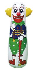 Jet Creations Inflatable Clown Punching Bag, 42" Tall | clown figure bop bag with weighted water base - you fill in water up to 1 gallon; for home activity, stress relief, parties