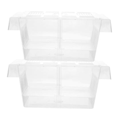 BESPORTBLE 2pcs Fish Breeding Box Cups Isolation Container for Newborn and Pregnant Fish for Aquarium Use Viewing Improves Survival Rates of Fry