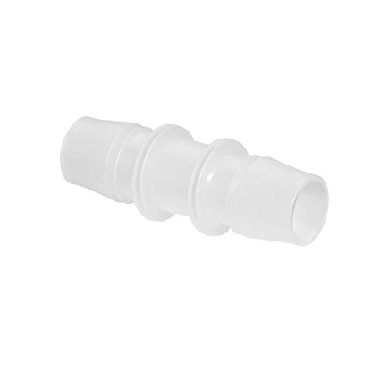 Plastic Hose Barb Fitting, 1/2" x 1/2" Barbed Splicer Mender Joint Adapter Union Fitting (Pack of 5) - size: 1/2 inch