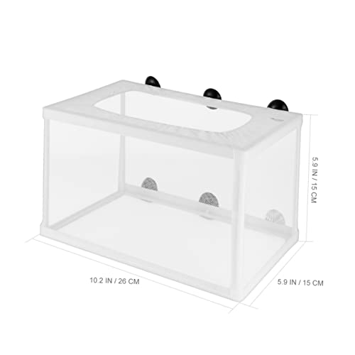 BESPORTBLE 2pcs Big Fish Breeder Net for Aquarium Tank Hatchery Incubator Suction Cups for Fish Separation and Fry Survival