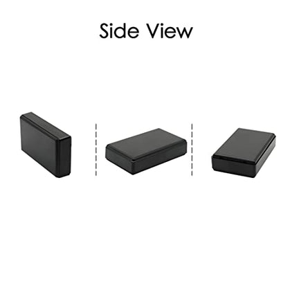 Project Box, 5 Pieces ABS Electrical Box Small Junction Box for Electronics PCB Case,Electronic Hobby Box Black, Outside Size 3.6 x 2.3 x 0.9 inch (92 x 58 x 23 mm) - size: 3.6" x 2.3" x 0.9"(5pc)