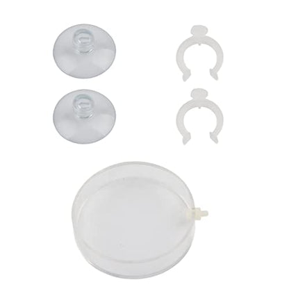 Pssopp Aquarium Fish Shrimp Feeder, Acrylic Clear Shrimp Feeding Tube Transparent Crystal Shrimp Feeding Tube and Dish Shrimp Feeder Tube Tray for Fish Aquarium