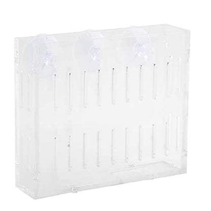 Aquarium Plant Grass Cup Transparent Water Plant Growing Holder, Acrylic Fish Water Plants Planter Grass Container with Suction Cups, Decorative Aquarium Plant Grass Cup