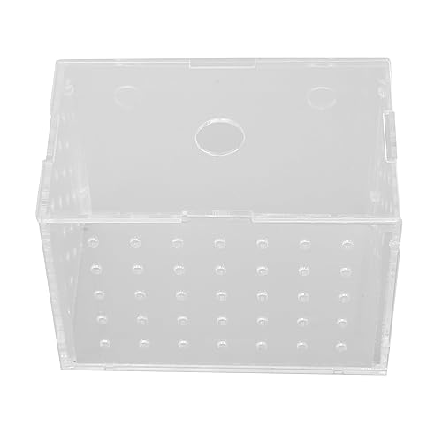 Fish Breeder Box, Aquarium Fish Breeding Box, High Transparency Acrylic Hatchery Incubator Tank with Suction Cups for Baby Fish Shrimp Clownfish Isolation and Rearing (9 * 6 * 7CM) - size: 9*6*7CM