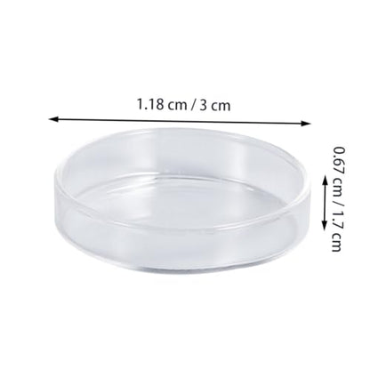 BESPORTBLE Clear Glass Shrimp Feeding Bowl Durable Crystal Dish for Fish Tank Floating Feeder for Shrimp and Fish Multi-Purpose Ornamental Supply for Aquatic Pets