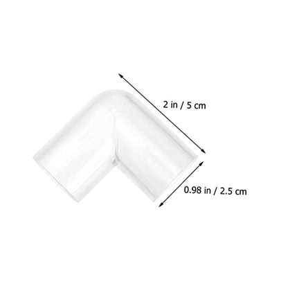 Mikikit 16pcs Elbow Aquarium Connectors Pipe Fittings for Water Hose for Fish Tank and Liquid Transport
